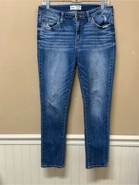 BKE Payton Universal Fit Jeans Women's Size 29 Mid-Rise Distressed Ankle Skinny